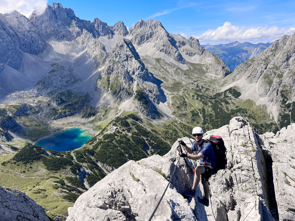 Klettersteig Tajakante - in der Freizeit am liebsten mit Freunden am Berg